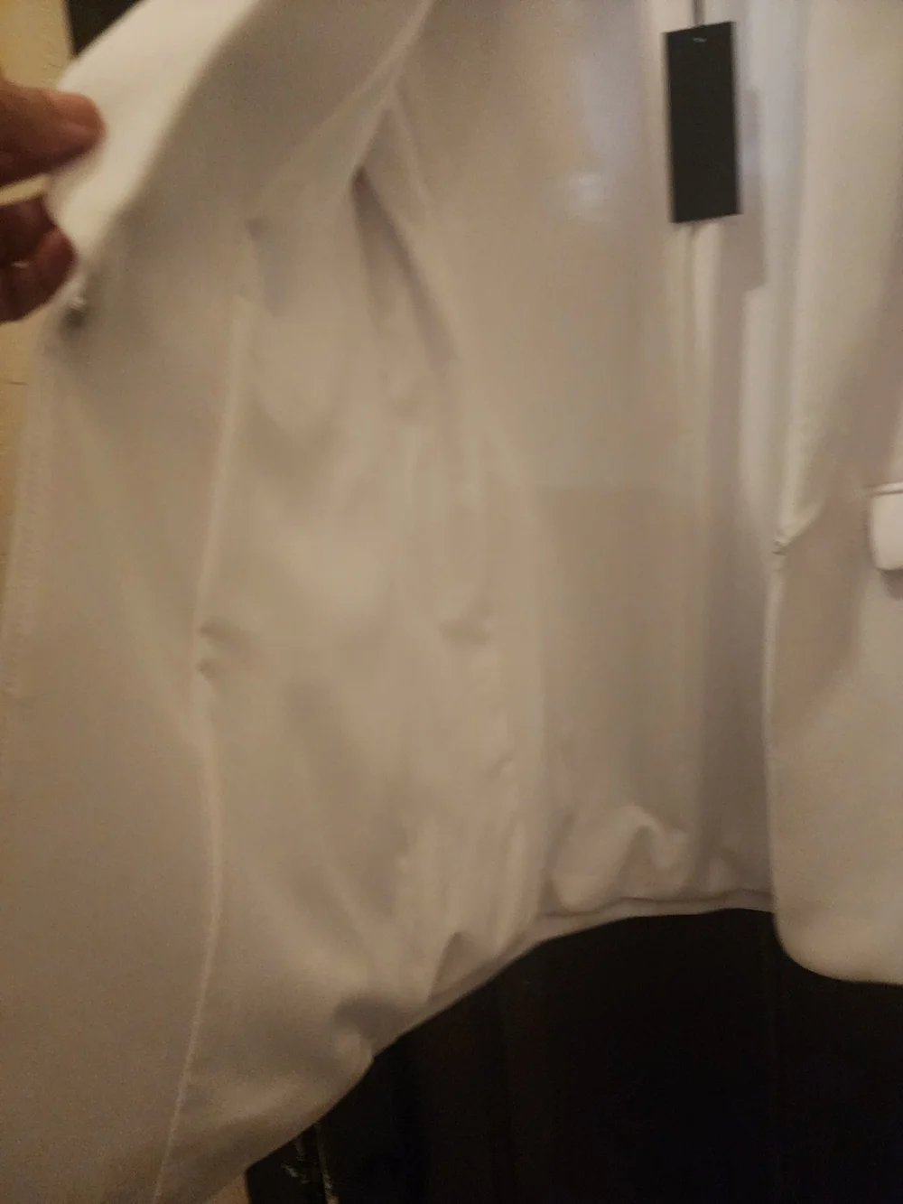 Gianni Bini White Open-Front Blazer Jacket - Picture 4 of 4